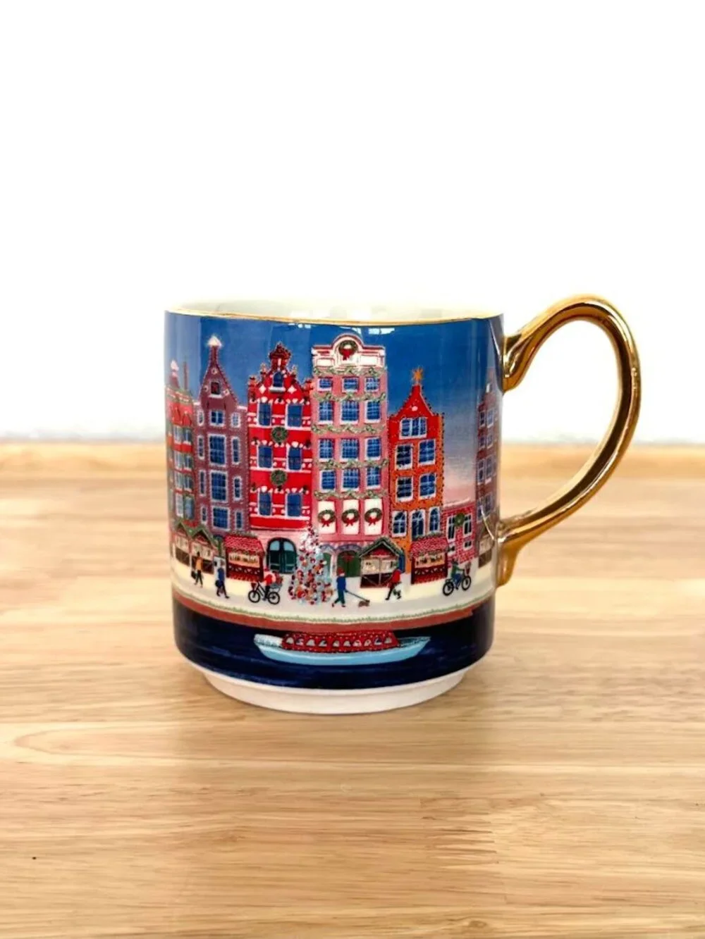 Anthropologie Holiday in The City Amsterdam Mug Merry & Bright - Picture 3 of 12